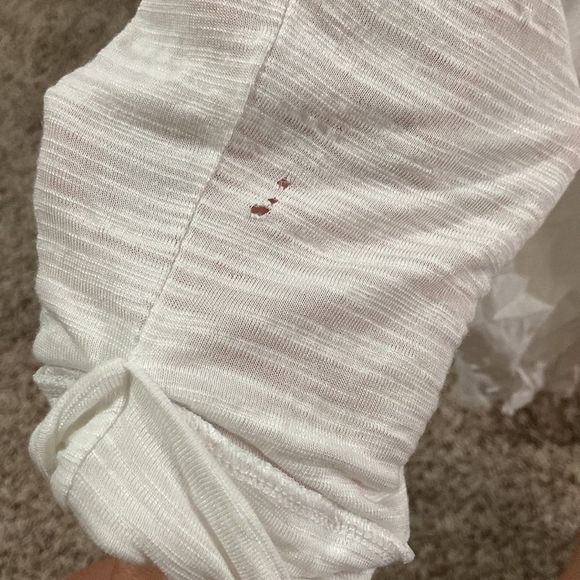 WHBM Long Sleeve Crossover White Coverup Size Large - Picture 13 of 13